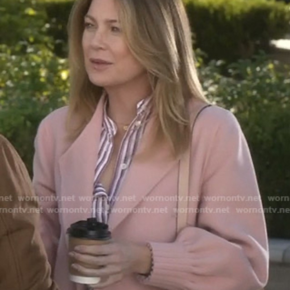 JOIE MAZIE COAT IN DEEP KISS XXS AS SEEN ON MEREDITH GREY